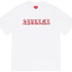 Supreme Old English Rhinestone Shirt